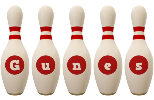 Gunes bowling-pin logo