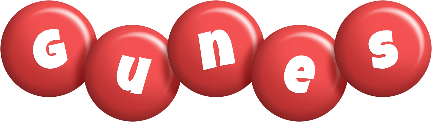Gunes candy-red logo