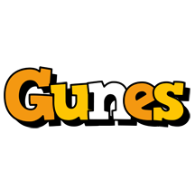 Gunes cartoon logo