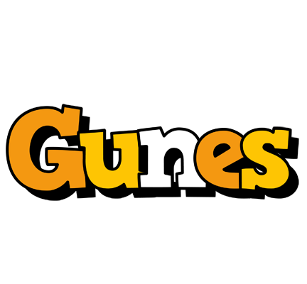 Gunes cartoon logo