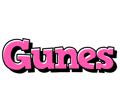 Gunes girlish logo