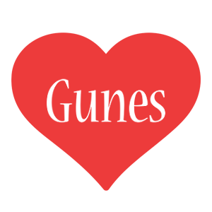 Gunes love logo