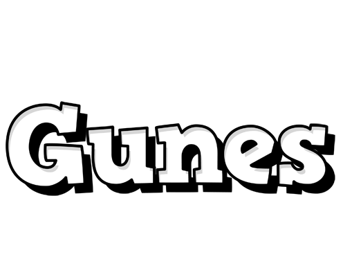 Gunes snowing logo