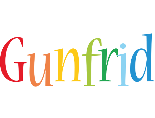 Gunfrid birthday logo