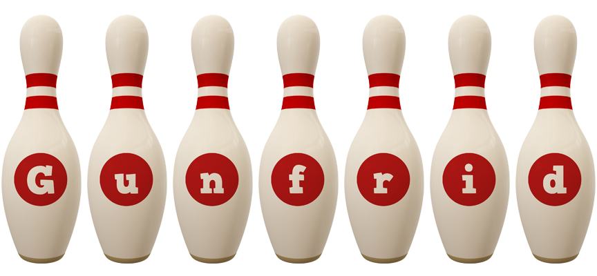 Gunfrid bowling-pin logo