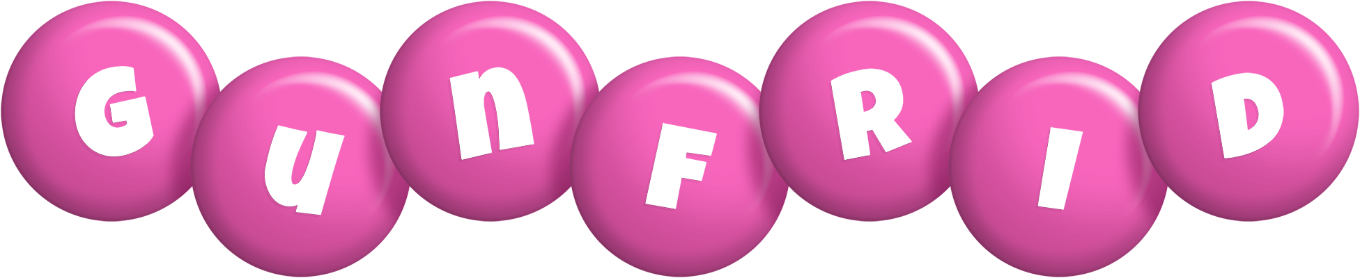 Gunfrid candy-pink logo