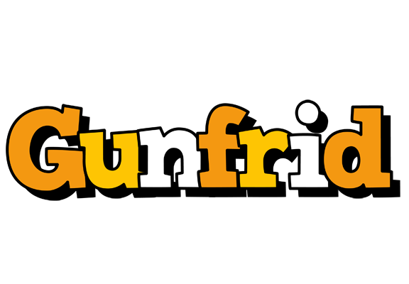Gunfrid cartoon logo