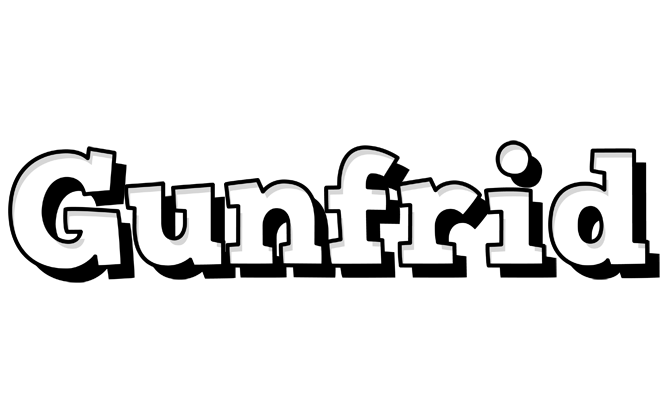 Gunfrid snowing logo