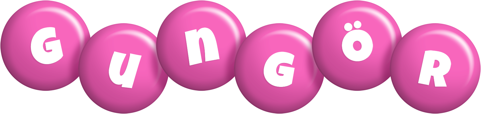 Gungör candy-pink logo