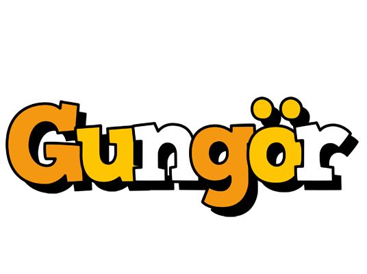 Gungör cartoon logo