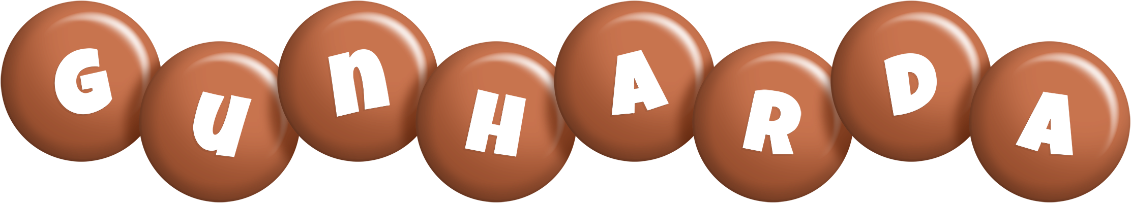 Gunharda candy-brown logo