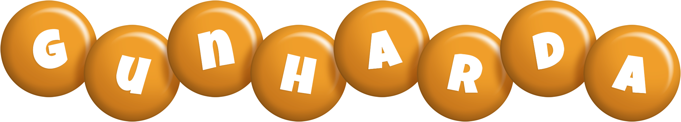 Gunharda candy-orange logo