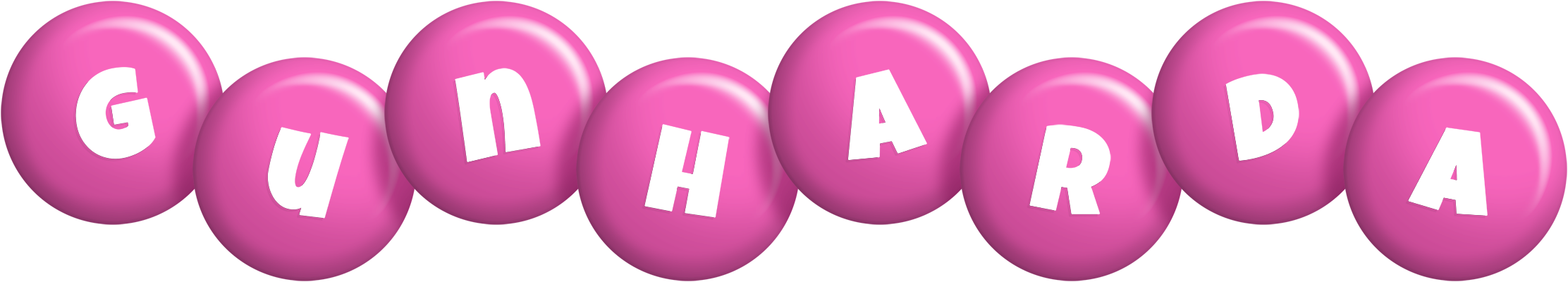 Gunharda candy-pink logo