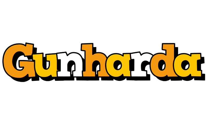 Gunharda cartoon logo