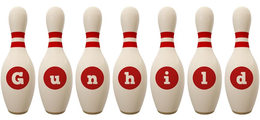 Gunhild bowling-pin logo