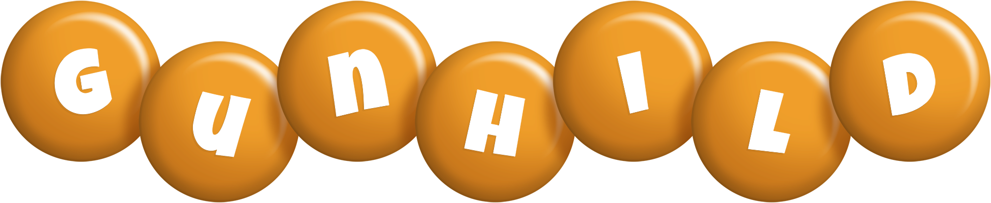 Gunhild candy-orange logo