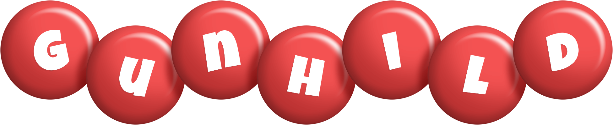 Gunhild candy-red logo