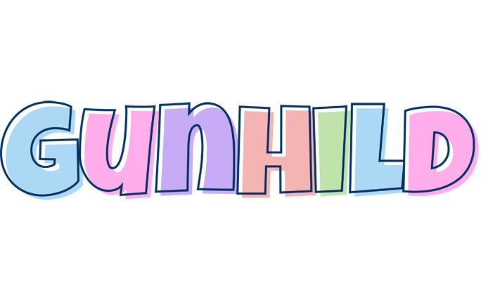 Gunhild pastel logo