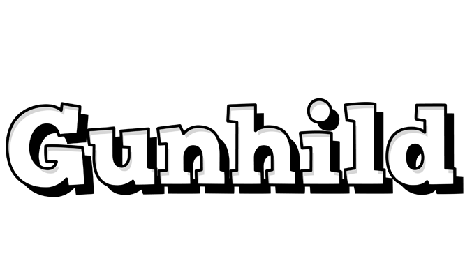 Gunhild snowing logo
