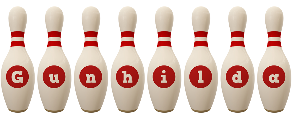 Gunhilda bowling-pin logo