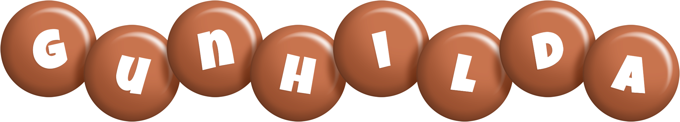 Gunhilda candy-brown logo