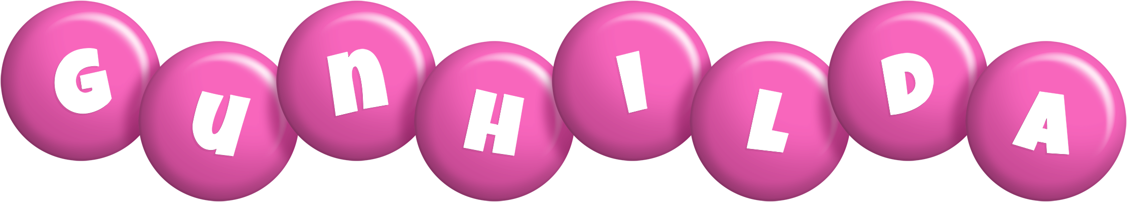 Gunhilda candy-pink logo