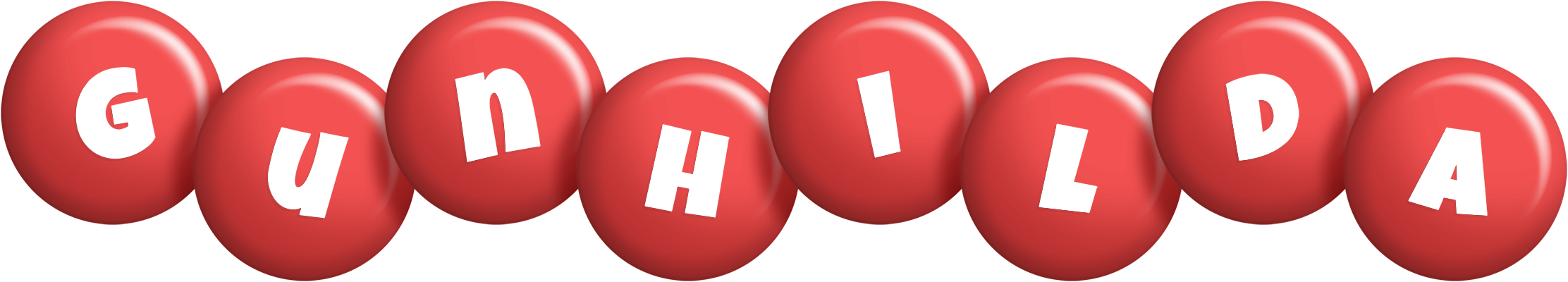 Gunhilda candy-red logo