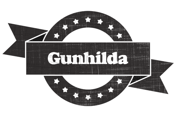 Gunhilda grunge logo