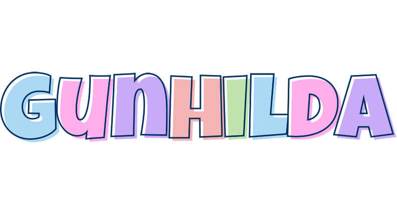 Gunhilda pastel logo