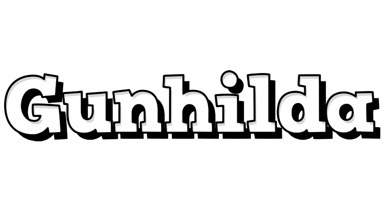 Gunhilda snowing logo