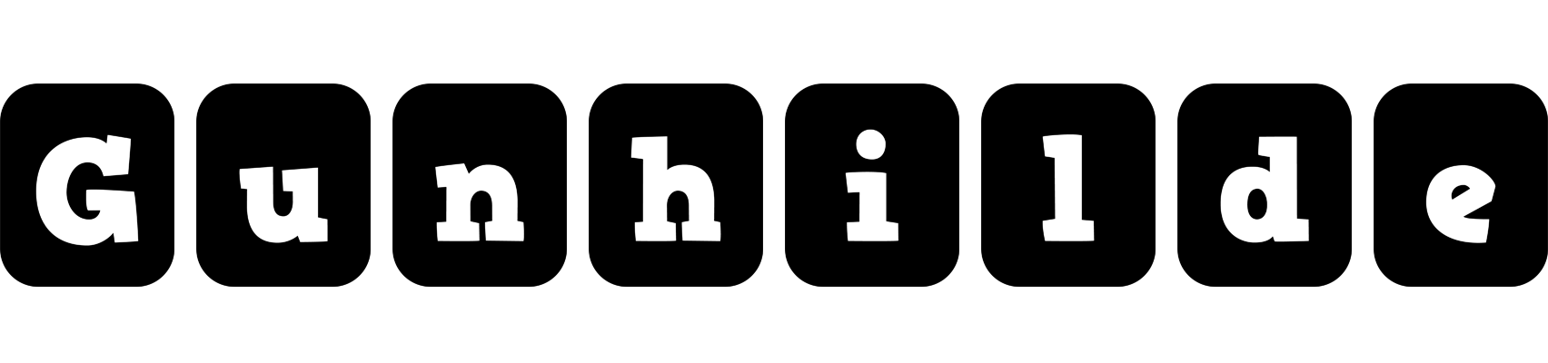 Gunhilde box logo