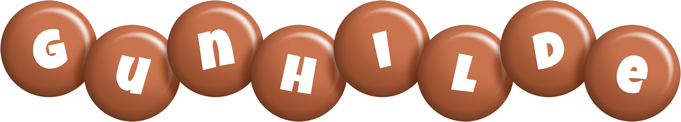 Gunhilde candy-brown logo