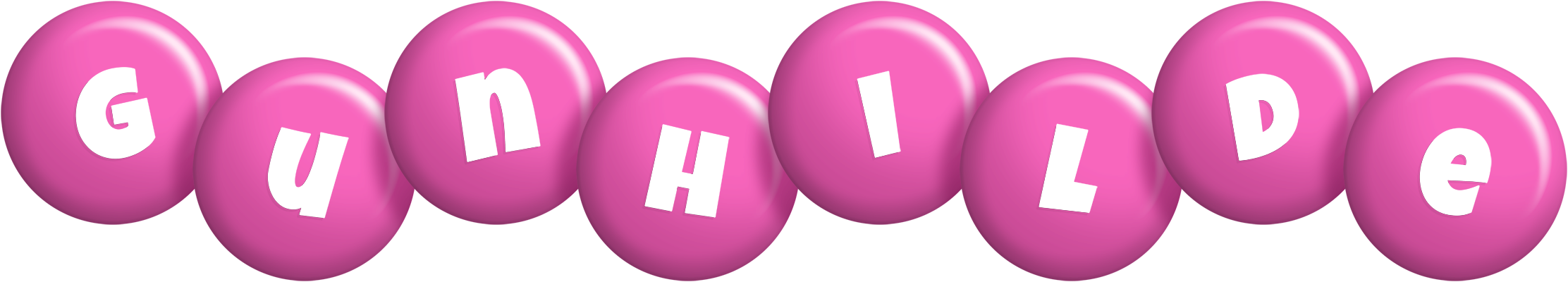 Gunhilde candy-pink logo