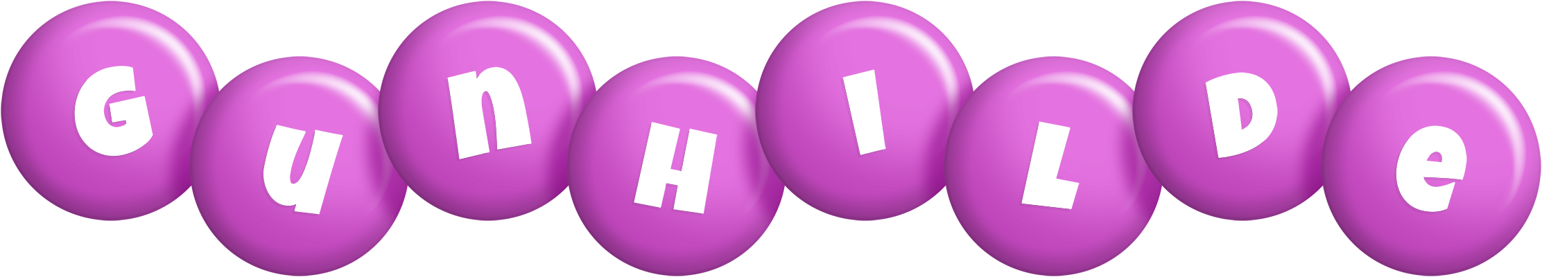 Gunhilde candy-purple logo