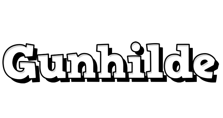 Gunhilde snowing logo