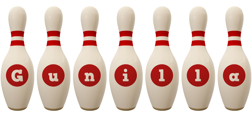 Gunilla bowling-pin logo