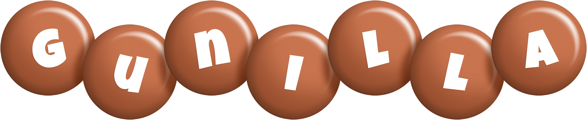 Gunilla candy-brown logo