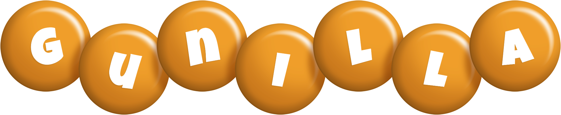 Gunilla candy-orange logo