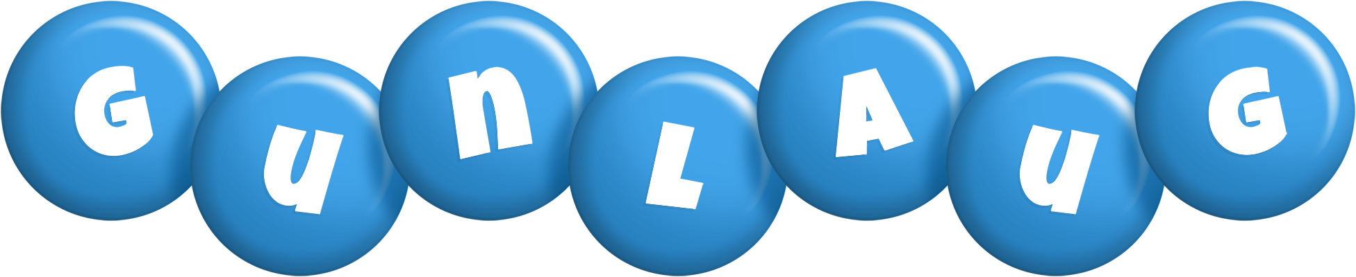 Gunlaug candy-blue logo