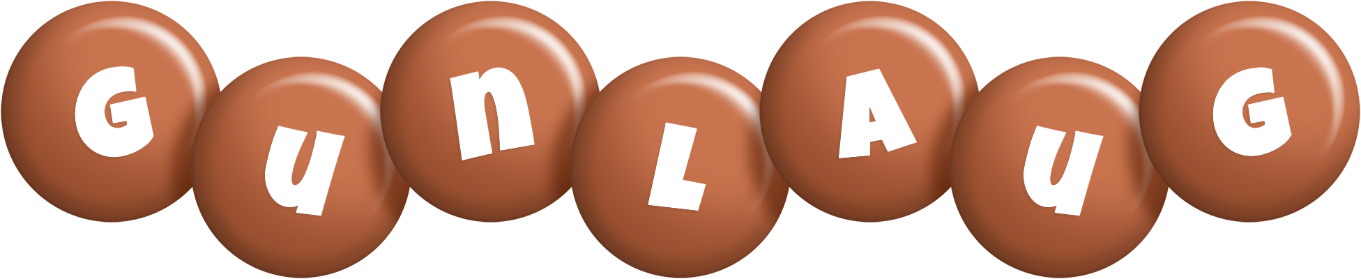 Gunlaug candy-brown logo