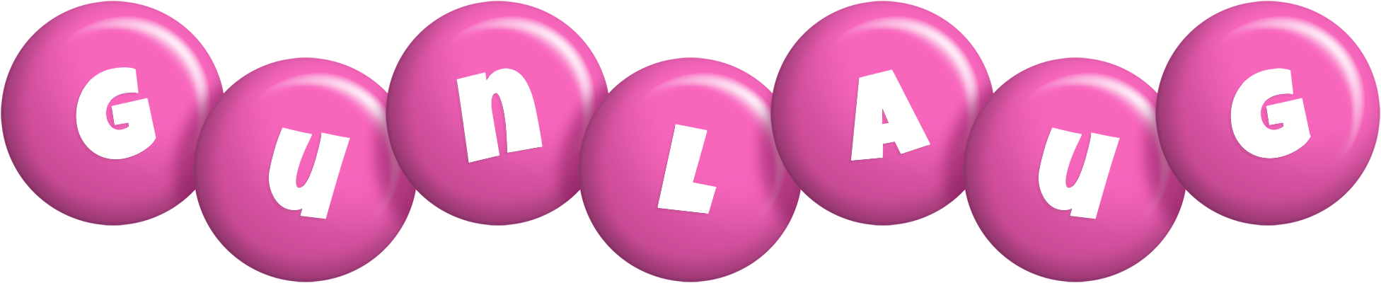 Gunlaug candy-pink logo