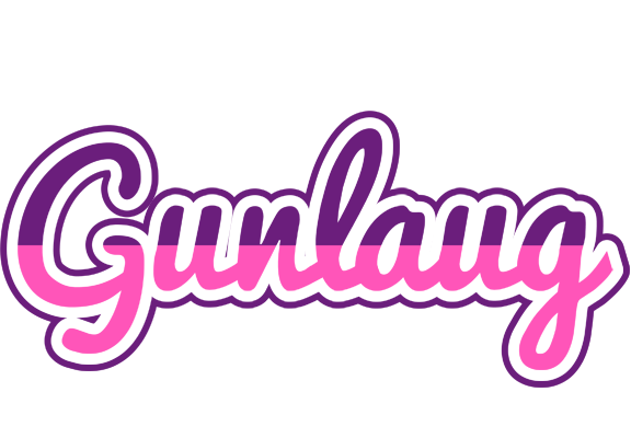 Gunlaug cheerful logo