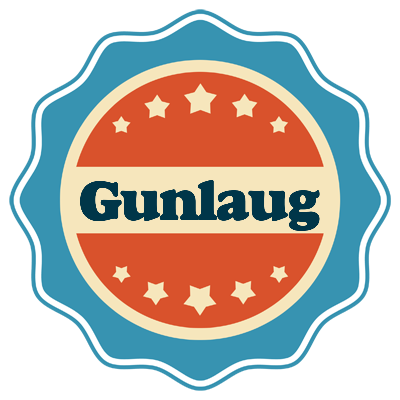 Gunlaug labels logo