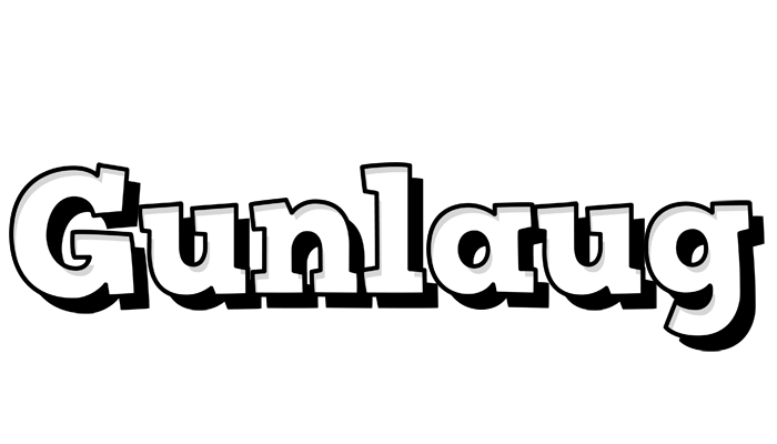 Gunlaug snowing logo
