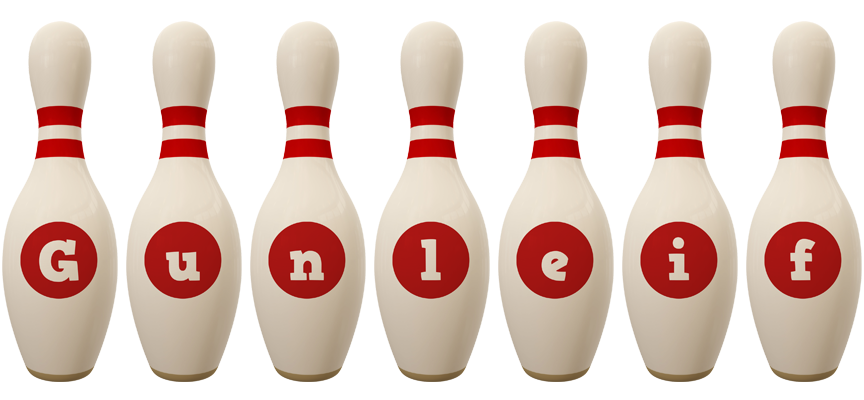 Gunleif bowling-pin logo