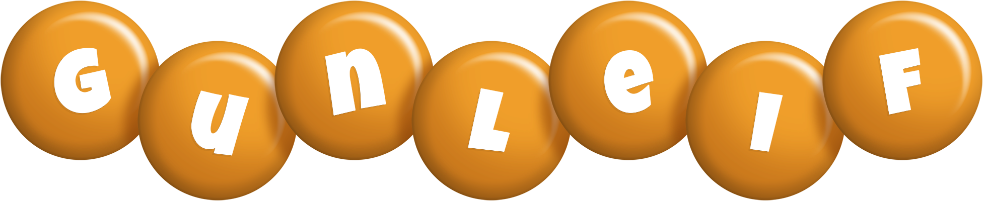 Gunleif candy-orange logo