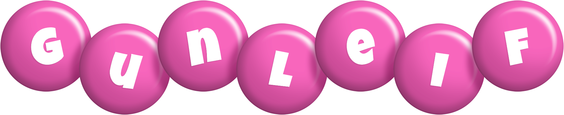 Gunleif candy-pink logo