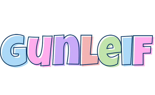 Gunleif pastel logo