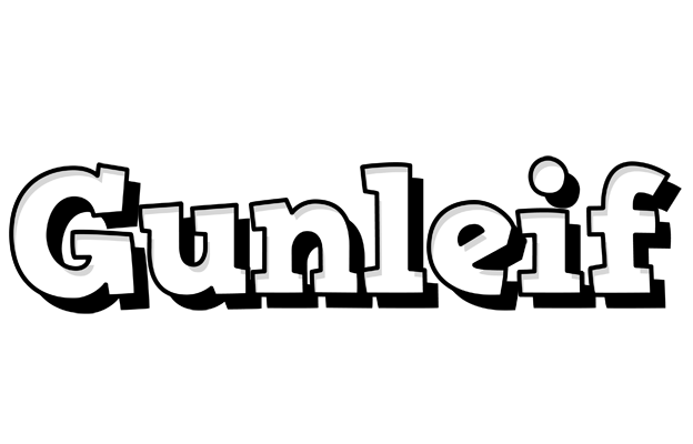 Gunleif snowing logo
