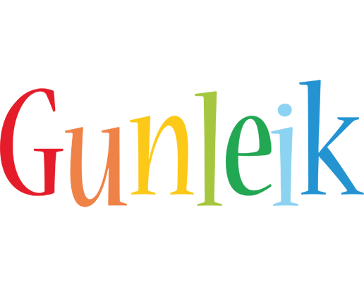 Gunleik birthday logo